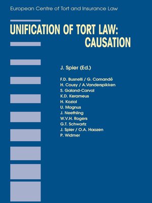 cover image of Unification of Tort Law